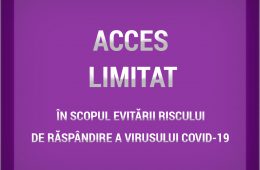 Măsuri de prevenire a răspândirii Covid – 19, prin limitarea accesului în instituție Măsuri de prevenire a răspândirii Covid – 19, prin limitarea accesului în instituție