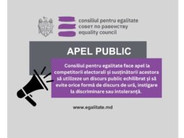 Consiliul pentru egalitate, îndeamnă competitorii electorali și pe susținătorii acestora să utilizeze un discurs public echilibrat