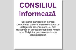 Consiliul pentru egalitate informează opinia publică