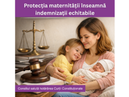Consiliul salută hotărârea Curții Constituționale privind protecția maternității și confirmarea unei practici constatate anterior ca discriminatorie